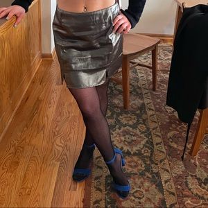 Forever 21 Metallic Silver Skirt